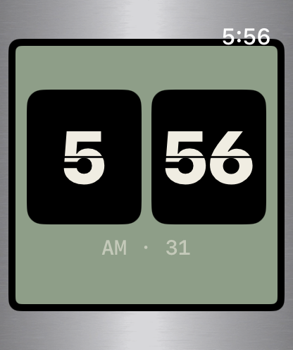 Flip Clock face