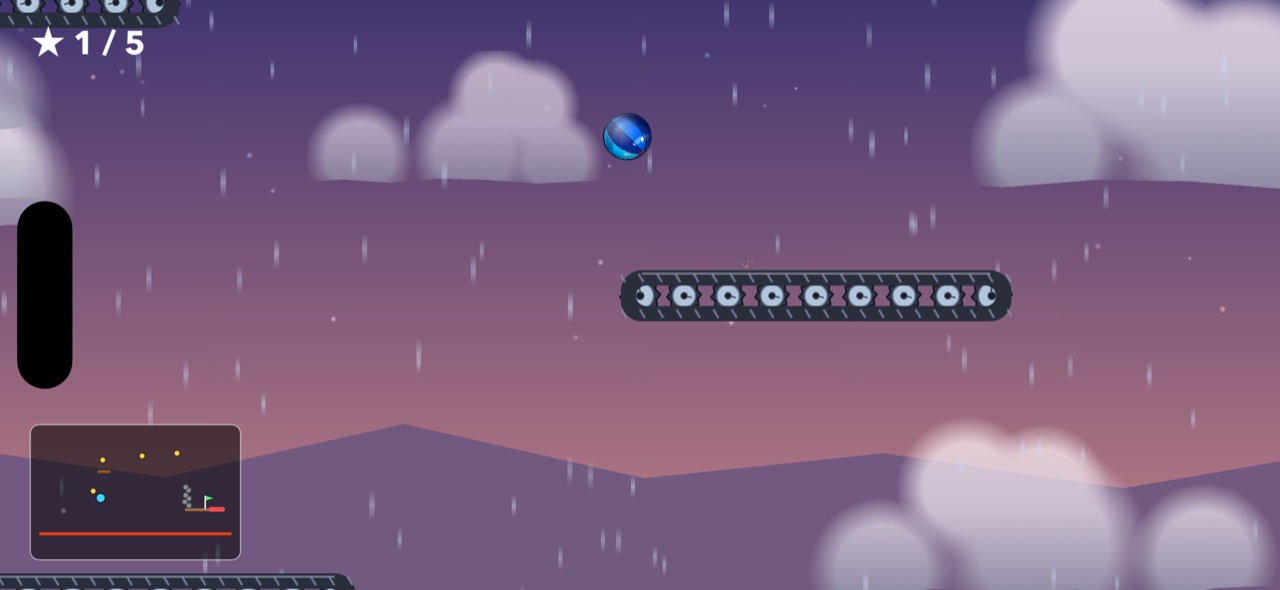 Rainy twilight level with conveyor belts