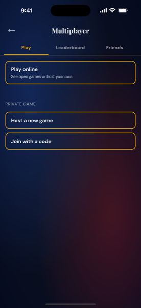 Multiplayer — play online or host