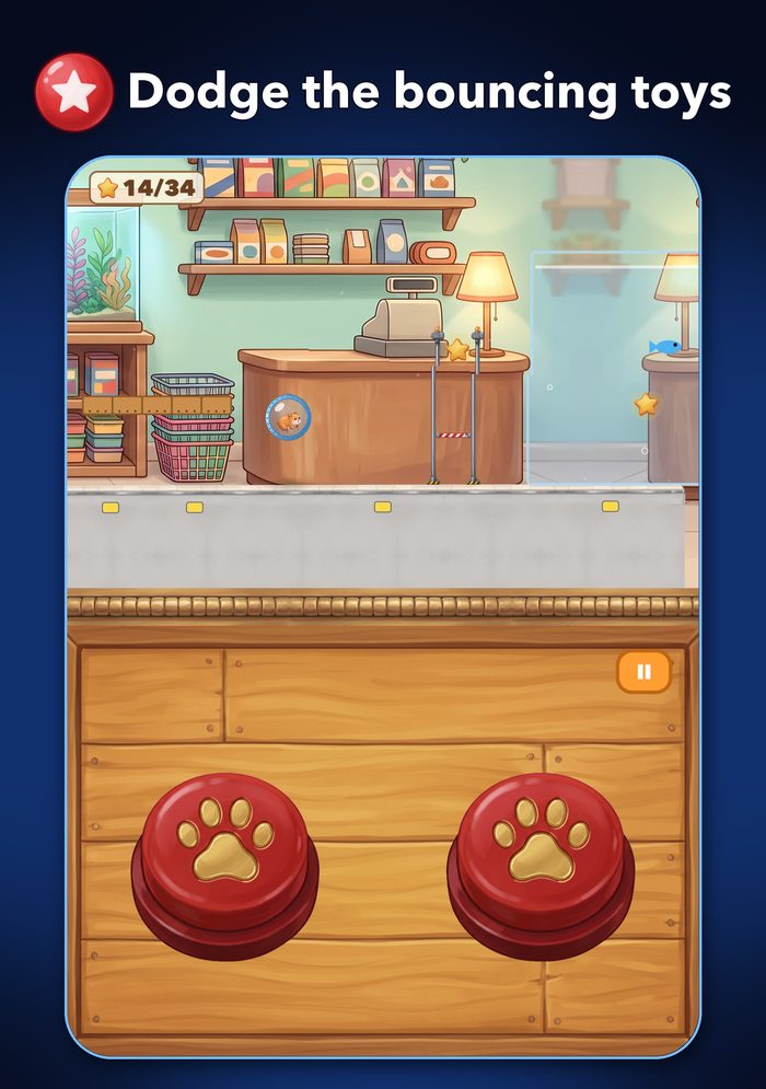 Dodge the bouncing toys