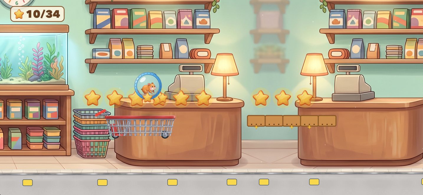The pet shop: duck the barriers, dodge the toys