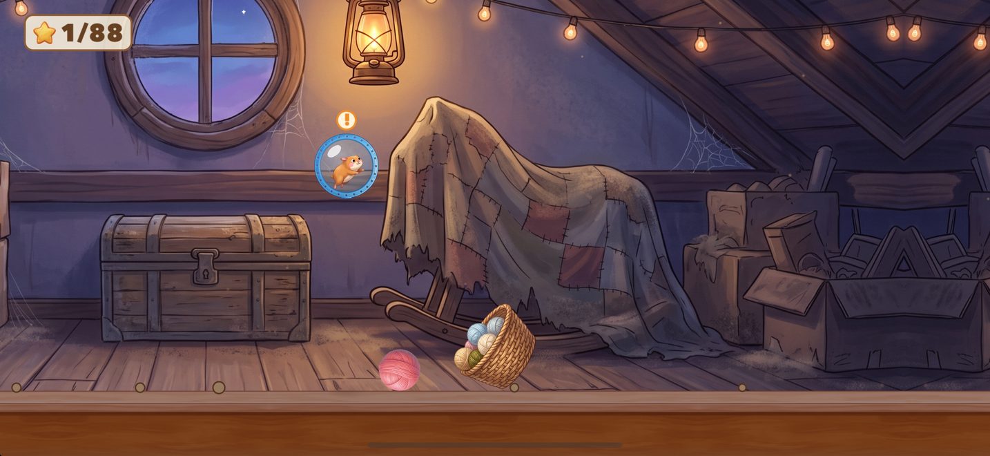 Hard mode, in the attic: dodge the rollers