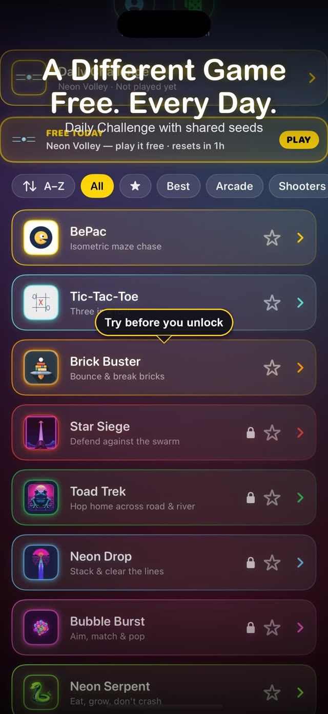 A different game free every day