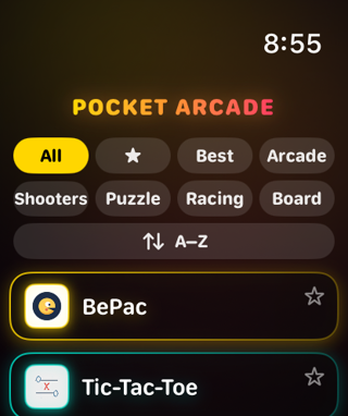 Pocket Arcade on Apple Watch