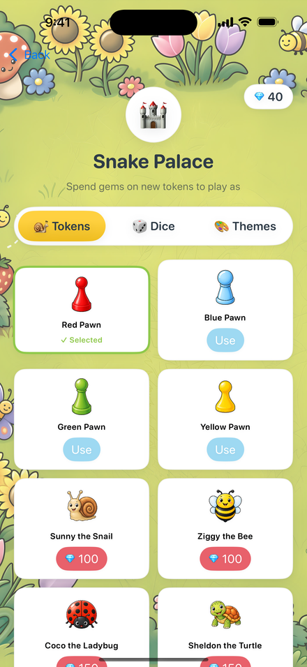 Snake Palace token shop